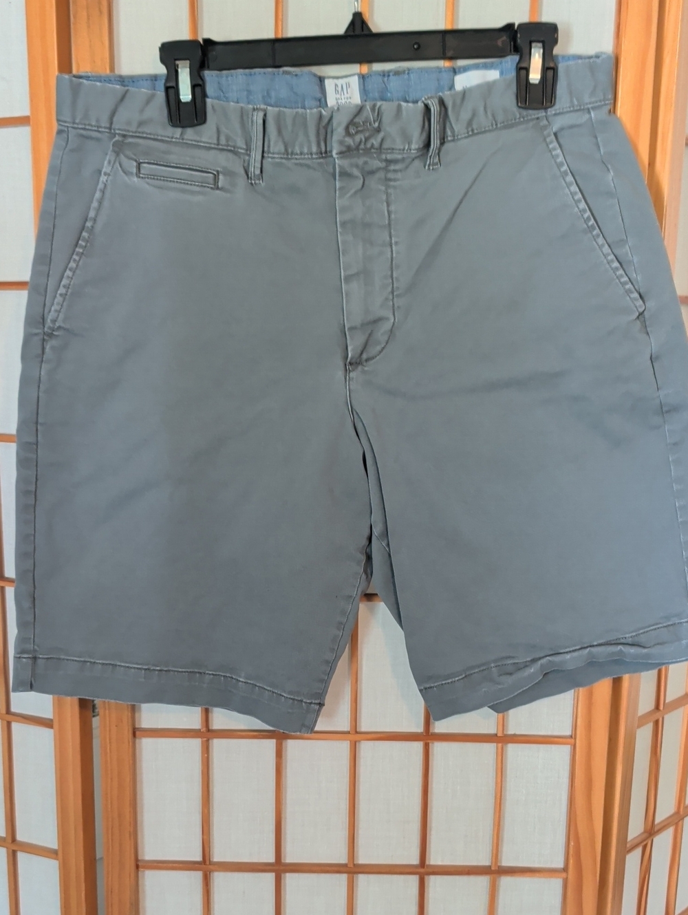 GAP Men's Gray Flat Front Casual Shorts